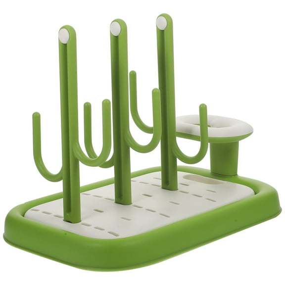 WHAMVOX Portable Baby Bottle Rack 1Set for Drying and Holding Bottles and Brushes