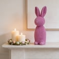 thumbnail image 4 of Orangide Standing Easter Bunny Figurine, Flocked Rabbit Decor, Spring Garden Ornament for Home Party, Outdoor Lawn Decoration, Festive Easter Gift, 4 of 6