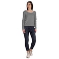 thumbnail image 2 of Inkmeso T-Shirt en Coton à Manches Longues Style de Rue Col Rond pour Femmes, 2 of 7