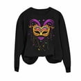 thumbnail image 7 of Zedker 2026 Mardi Gras Shirts for Women New Orleans Carnival Sweatshirt Long Sleeve Trendy Spring Holiday Crewneck Shirts, 7 of 7