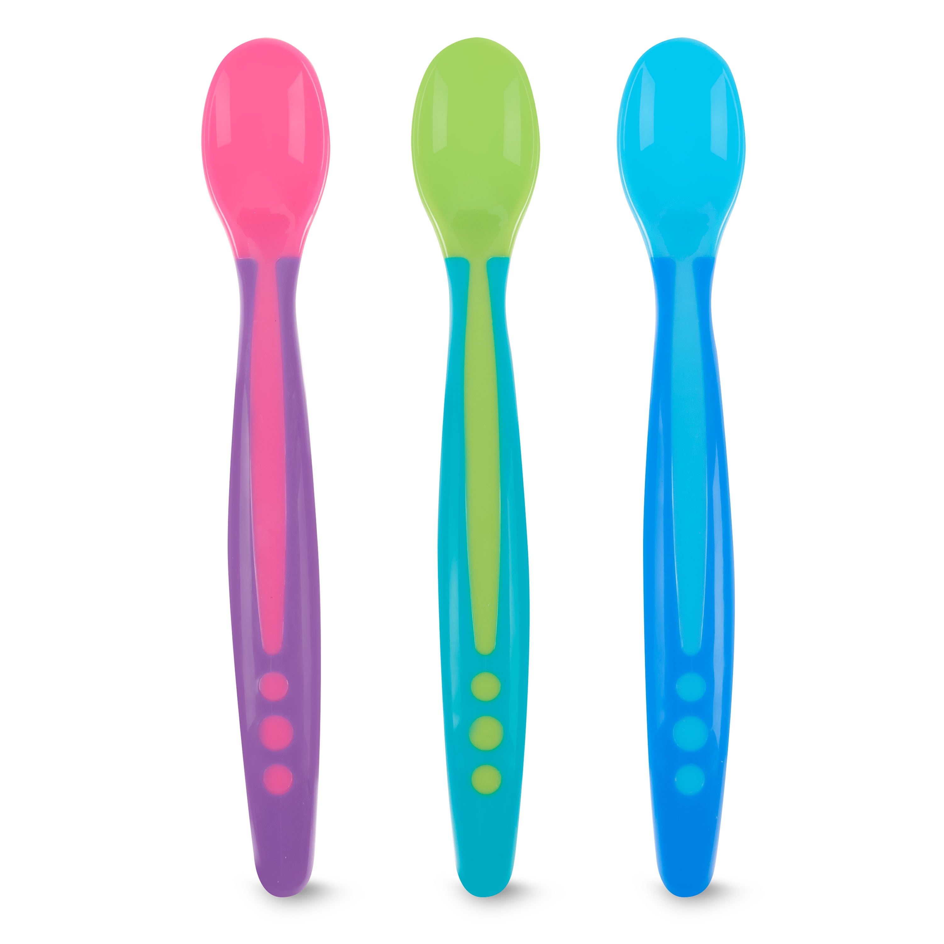 Parent's Choice BPA Free Soft Tip Feeding Spoons, 6 Pack Multi-Color