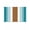 Teal Blue, variant on Modern Brown Sun Shade Sail 6.5'x10' Rectangle Outdoor Shade Canopy, Boho Contemporary Geometric Striped Porch Shades Outdoor Sun Blocking Screen, Sunshade Cloth Covers for Patio/Deck/Garden