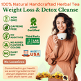 thumbnail image 4 of Dr. Lu’s Happy Slim Tea | Weight Loss Tea for Detox Cleanse | Natural Colon Broom & Gut Health | Flat Belly Tea for Tummy Fat | 10-Flavor Hawthorn berry, Burdock root, Dandelion Tea Blend, 4 of 8