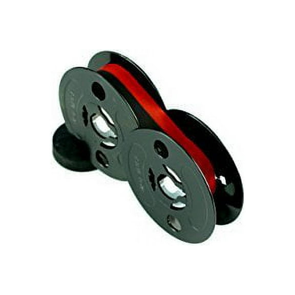 NEW UNIVERSAL BLACK AND RED CLOTH TYPEWRITER RIBBON, TWIN SPOOL 1/2' X 10 YARDS. (GRC T2-77BR)
