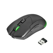 onn Rechargeable Wireless Gaming Mouse with LED Lighting, 8 Programmable Buttons