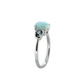 thumbnail image 3 of 1.66 Cts. Larimar London Blue Topaz Solid 925 Sterling Silver Ring, 3 of 8