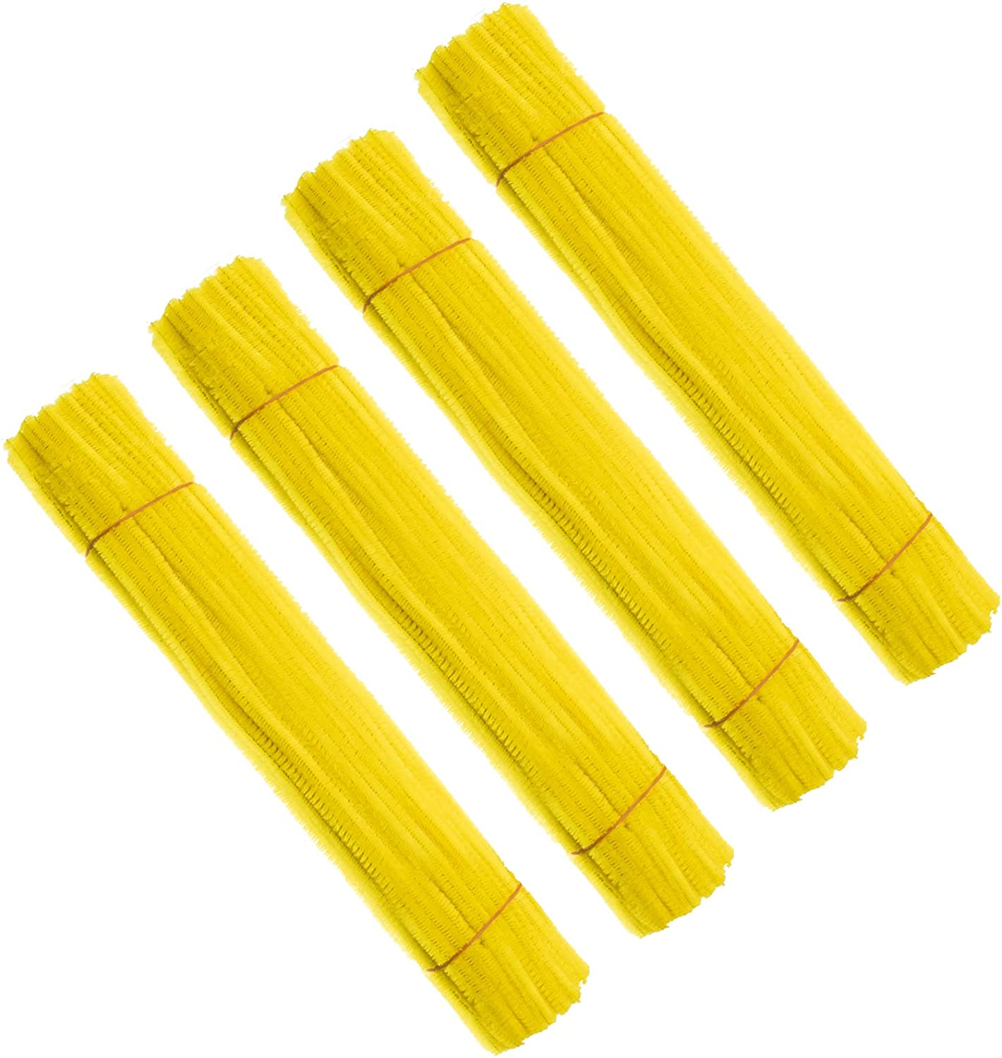 400pcs Yellow Pipe Cleaners Chenille Stem, Pipe Cleaners Craft Supplies,  for DIY, Making Toys, Creative Home Art Craft Decorations (6mm x 12 Inch)
