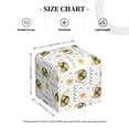 thumbnail image 3 of Uemuo Sea Turtle Basking in the Sun Tissue Box Cover Holder, Square with Bottom Belt - PVC Leather Decorative Organizer for Tabletop, Bathroom, Car, Office, 3 of 8