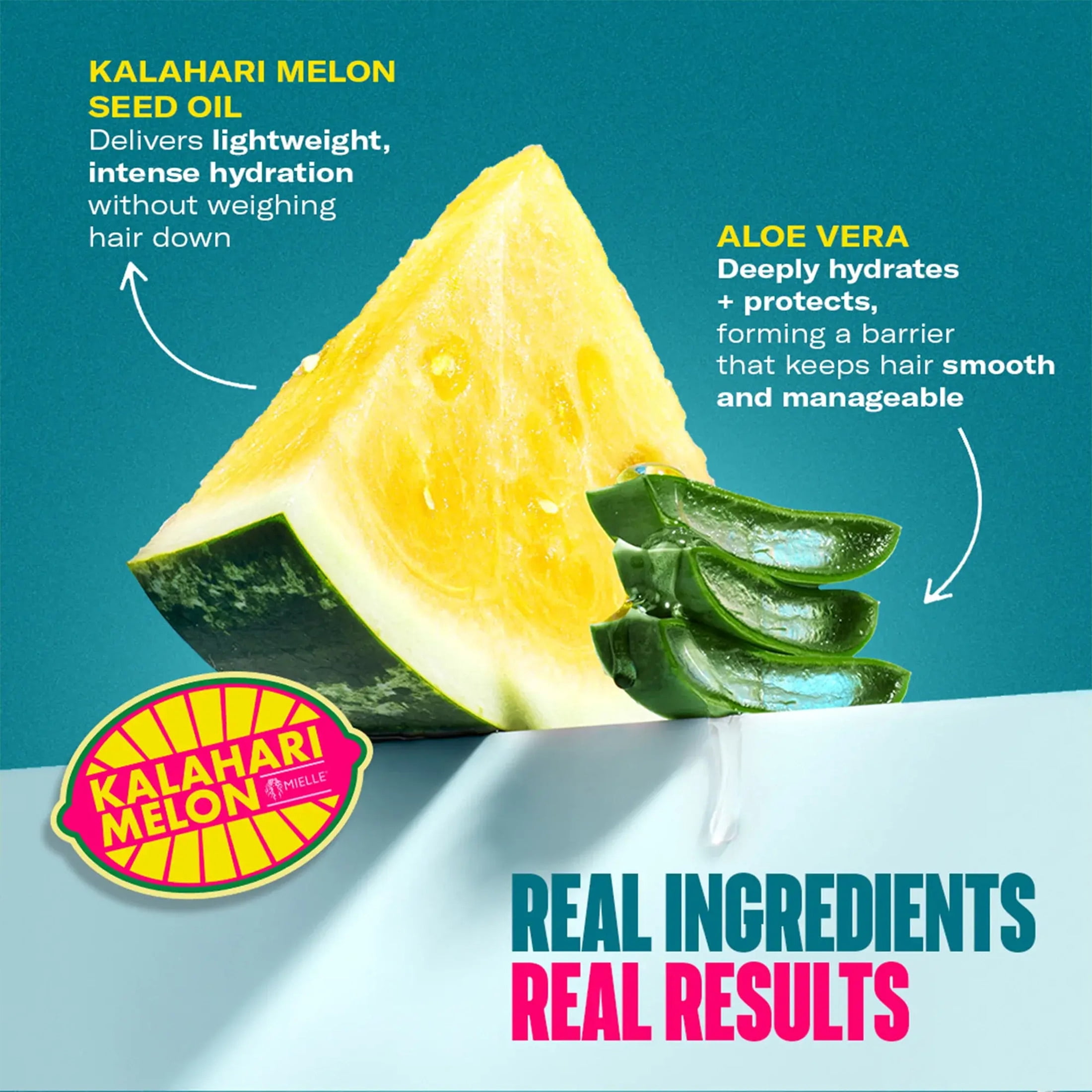 Mielle Kalahari Melon and Aloe Vera Deep Hydration Curl Forming Glaze - 7.5 oz