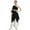 Black, variant on inhzoy Child Asymmetrical Praise Dance Tunic for Girls,Sizes 6-16 White 8
