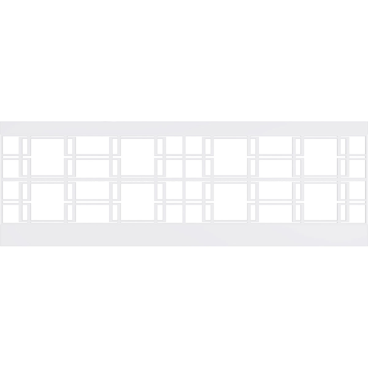 Ekena Millwork 32"H x 94 1/2"W Granby PVC Wainscot Paneling Kit