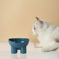 thumbnail image 6 of Raised Cat Bowls, Tilted Elevated Cat Food and Water Bowls, Free Feeder Bowl Dish for Cats and Small Dogs, blue, 6 of 9