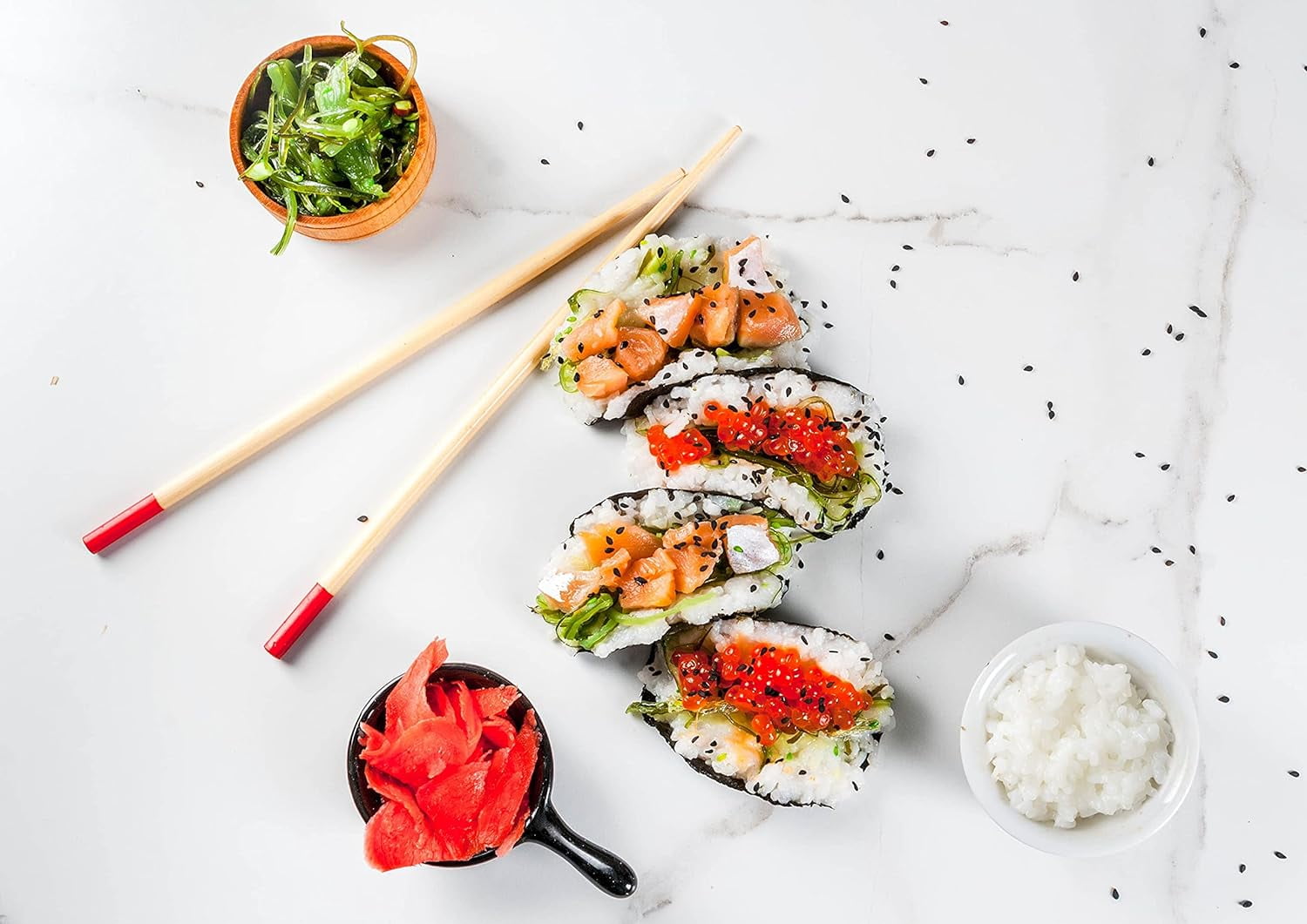 Organic Short Grain White Sushi Rice, 25 Pounds — Non-GMO, Kosher, Raw, Vegan — by Food to Live