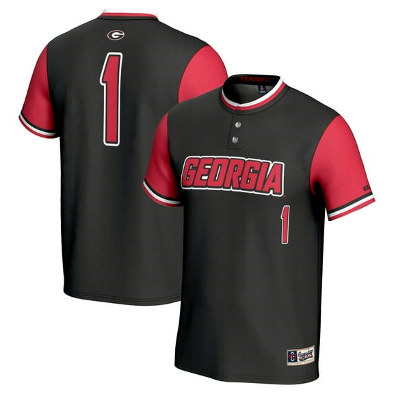 Youth GameDay Greats #1 Black Georgia Bulldogs Lightweight Softball Jersey