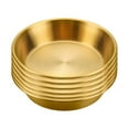 thumbnail image 3 of Plats à Sauce en Acier Inoxydable 6 Pcs Mini Soucoupes Individuelles Plats Ramequins Bols pour Trempette Pudding Coupelles à Condiments pour Maison Fête Restaurant, 3 of 8