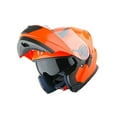 thumbnail image 6 of 1Storm New Motorcycle Bike Modular Full Face Helmet NOLED901 Dual Visor Sun Shield: Glossy Orange, 6 of 9