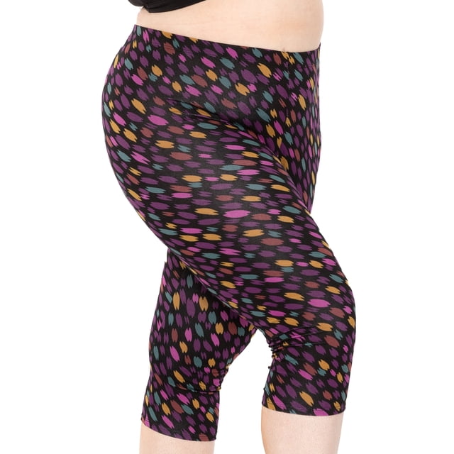 Stretch Is Comfort Women's Plus Size Knee Length Leggings| Adult X-Large - 7x