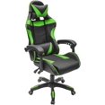 thumbnail image 1 of Silla Gamer Ergonómica Lumax Giratoria Color Verde con Negro Soporta 110Kg, 1 of 7