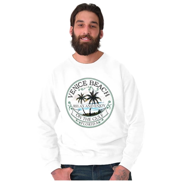 Relax Enjoy Venice Beach Florida Sweatshirt for Men or Women Brisco Brands S