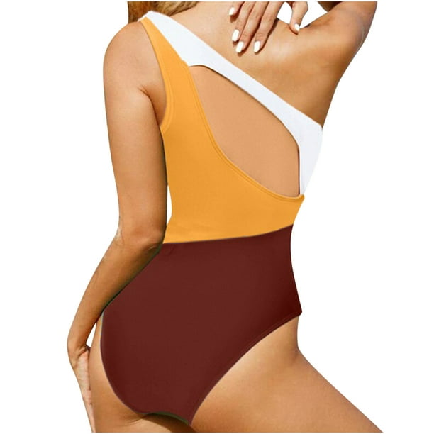 Womens One Piece Swimsuits Tummy Control Women's New Fashion Style With  Chest Cushion, No Steel Support, Quick Drying, One-piece Sexy European And