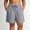 Gray, variant on Flowy Shorts Cotton Bermuda Shorts Plus Size Women's Solid Drawstring Casual High Waist Elastic Waist Summer Shorts with Side Pockets Black 4X