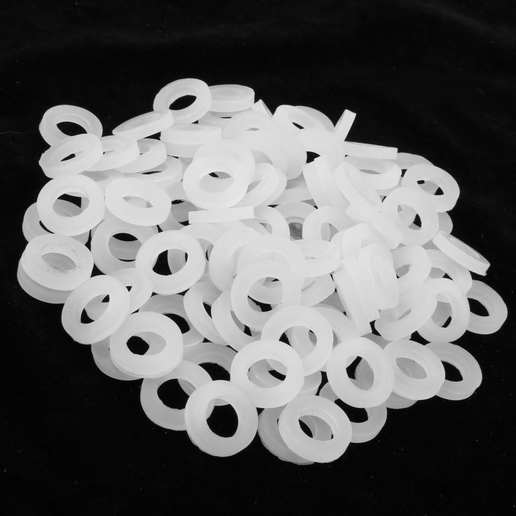 100pcs O-ring Water Heater Seal 1/2" Rubber Silicone Gaskets for Bellow Pipe 
