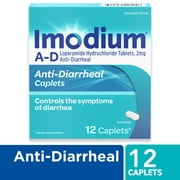 Imodium A-D Diarrhea Relief Caplets, Loperamide Hydrochloride, 12 Ct.