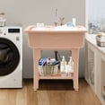 thumbnail image 3 of Spacious Utility Sink Laundry Sink Freestanding Sink Wash Station With Faucet for Laundry, Bathrooms, 3 of 20