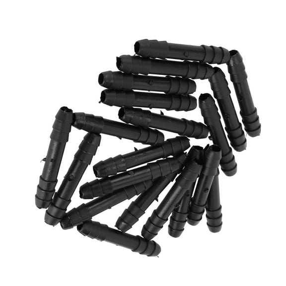 Unique Bargains Vacuum Tubing Connector 3/8" Hose Reducer Connector for Car Nylon Black 20pcs