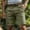 #Army Green, variant on Men's Stretch Chino Shorts,Slim Fit Flat Front,Summer Cotton Casual with Pocket,Dark Gray,Big and Tall Men L