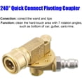 thumbnail image 4 of Queilt 8 Pack Pressure Washer Accessories Kit - 7 Power Washer Tips, Quick Connect - 1/4", 4500 PSI, 4 of 5