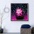 thumbnail image 2 of Juego de Pintura Decorativo de 5D Flor Morado Diamante Bordado Costura Números Interesante Baoblaze Pintura del diamante DIY, 2 of 7