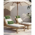 thumbnail image 4 of St. Patrick's Day Outdoor Head Resting Pillows with Insert Yellow Green Shamrock Celtic Knot Geometric 2 Pack Waterproof Lumbar Pillows with Adjustable Strap for Patio Recliner Beach Chair, 12"x20", 4 of 7