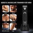thumbnail image 6 of Obacre Trimmer for Men - Electric Body Hair Trimmer with Light, IPX7 Waterproof Electric Razor for Balls/Pubic/Groin/Legs/Chest Hair Removal, Lightweight with LED Display, Gifts for Him Dad, 6 of 8