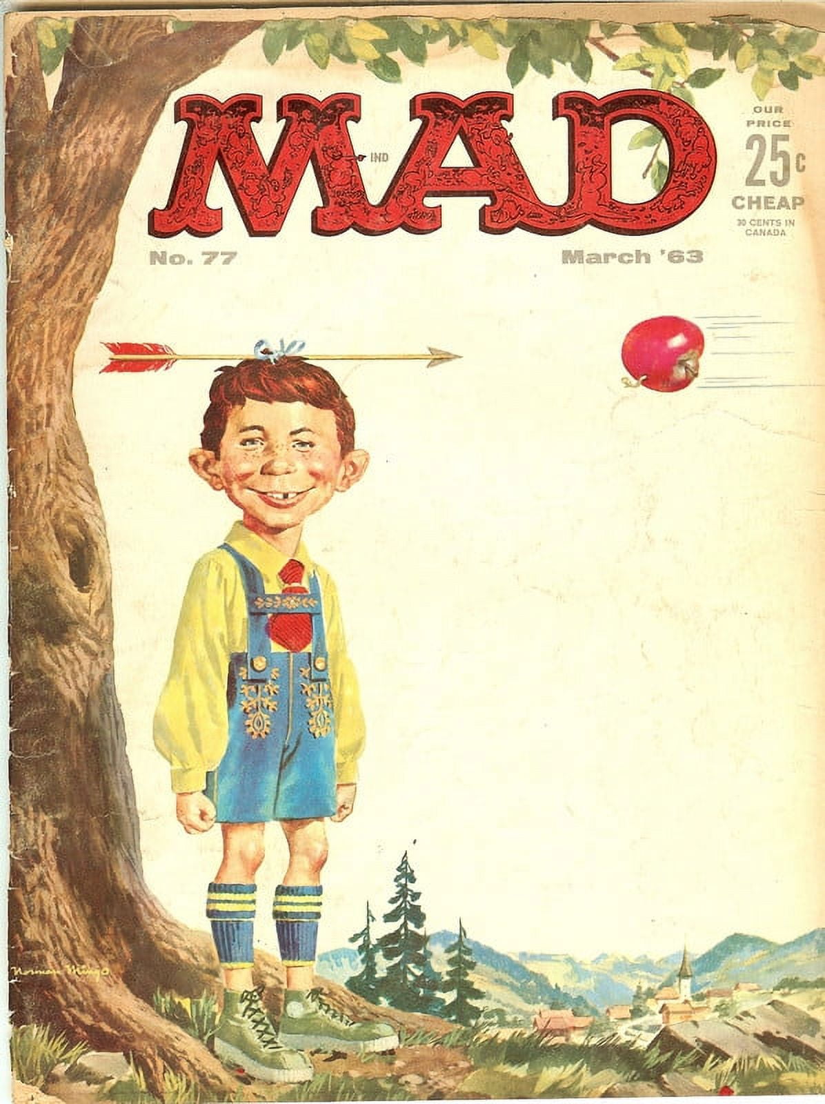 MAD Magazine #77 March 1963 (POOR Condition Detached Cover)