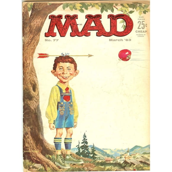 MAD Magazine #77 March 1963 (POOR Condition Detached Cover)
