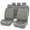 Grey, variant on Premium Universal PU Leather Car Seat Cover Set Complete Auto Interior Protector Cushion 9 Pieces Black Edition for Cars SUVs Trucks