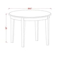 thumbnail image 5 of East West Furniture Boston 3-piece Traditional Wood Dining Set in Linen White, 5 of 7