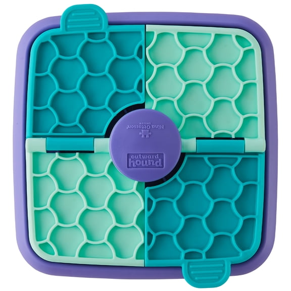 Outward Hound by Nina Ottosson Lick N’ Flip Level Dog Puzzle Toy, Lick Mat & Slow Feeder