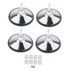 thumbnail image 1 of 4x niveladores de patas de mesa de billar Protector de Hardware con accesorios, duradero plata, 1 of 8