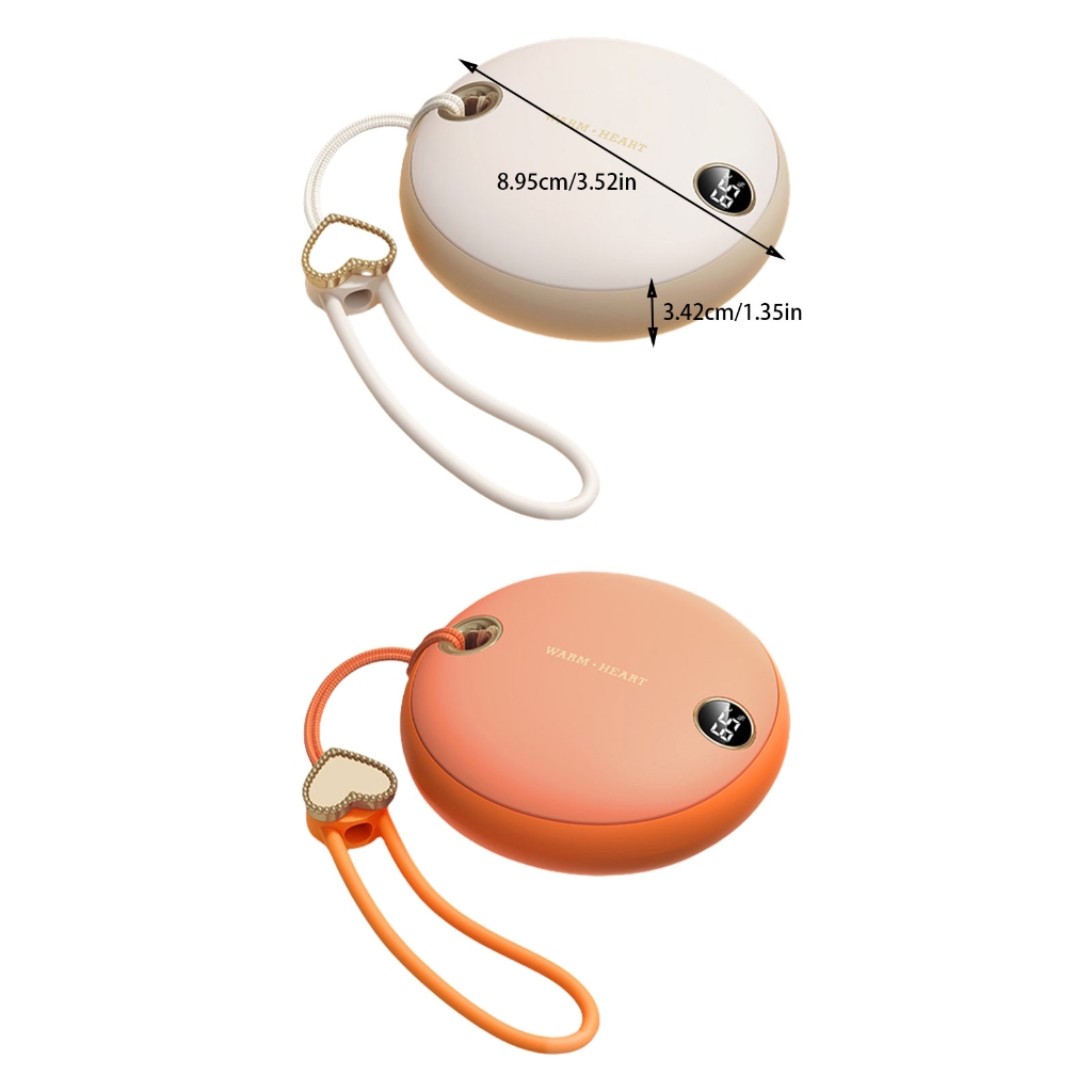 WINDLAND Electric Hand Warmer Reusable Hand Heater Digital Display Hand Warmers Portable