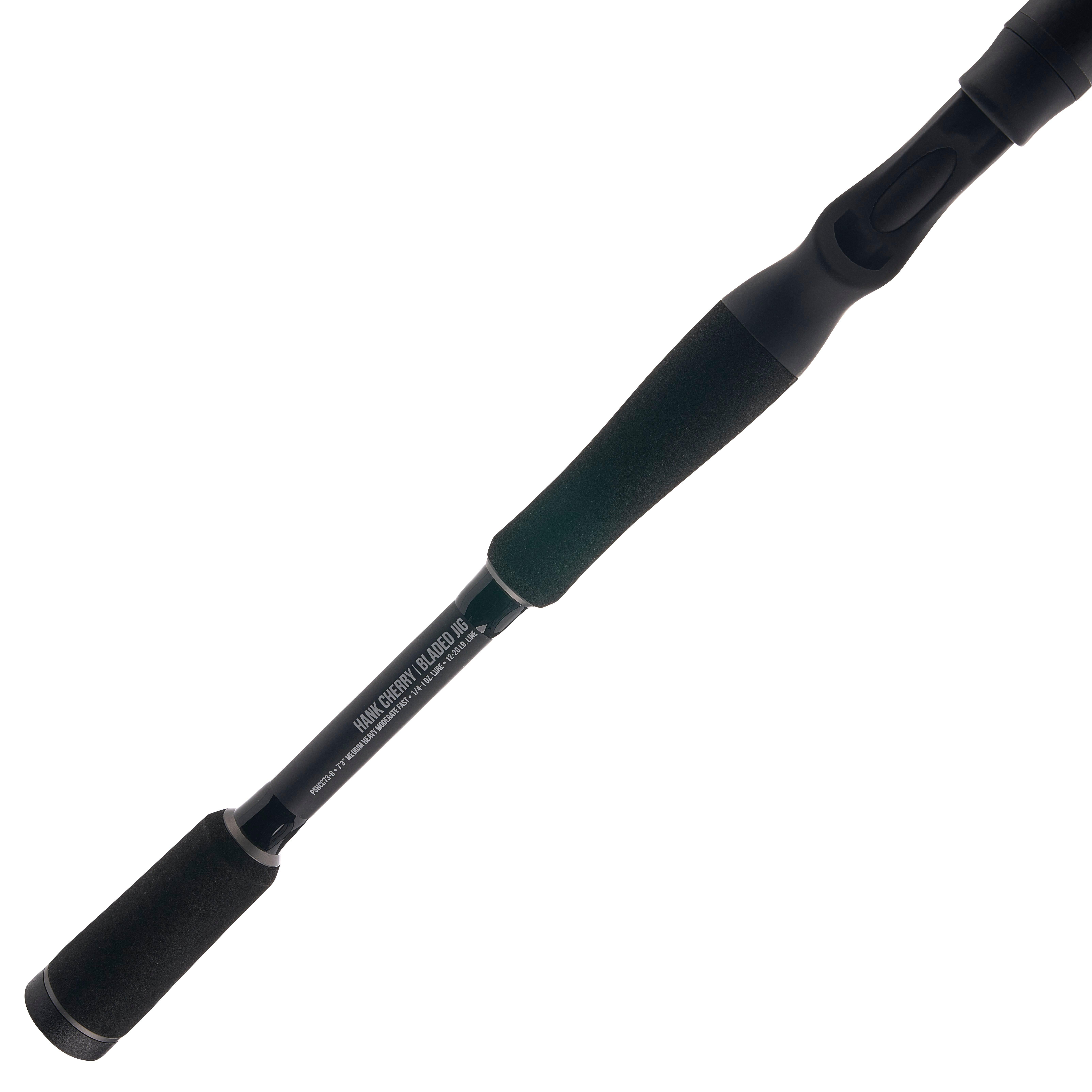 Abu Garcia Hank Cherry Bladed Jig Rod, 7'3" Medium Heavy, 1 Piece