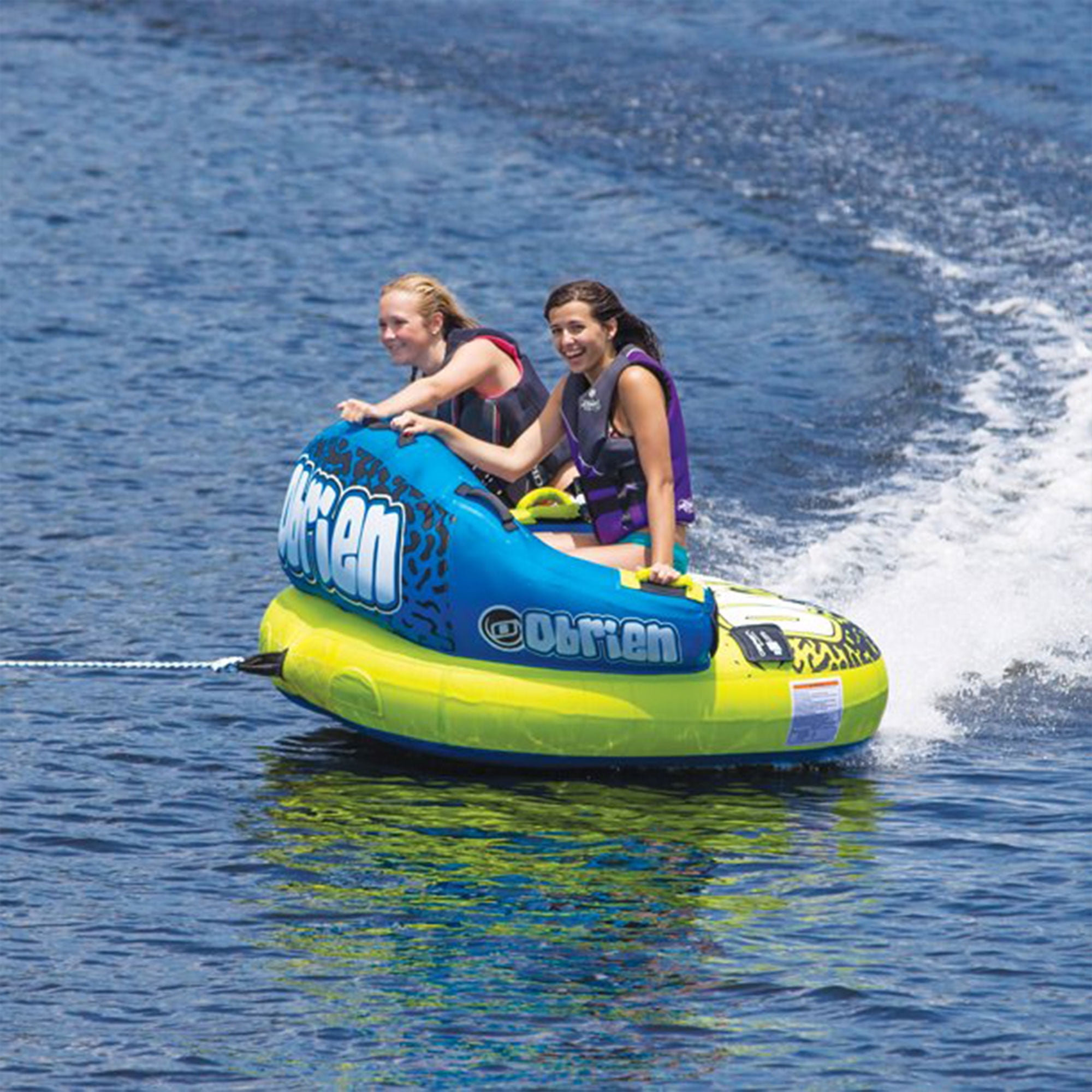 OBrien Barca 2 Kickback Inflatable 2 Person Rider Boat Water Tube Raft - 1