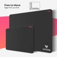 thumbnail image 2 of , 37x30 cm Large Computer with Double Stitched Edges, Superfine Textured Gaming Mouse Mat, Nonslip Natural Rubber Base Mousepad for Computer Gaming Laptop & PC, Black, 2 of 6