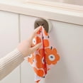 thumbnail image 6 of Towel Rag Storage Plugs, No-Punch Adhesive Wall Mount Hand Towel Holder, Simple Cleaning Cloth Organizer for Bathroom, Toilet, Kitchen, Easy to Use, Multicolor, 1 Pack, 6 of 6