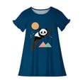 thumbnail image 3 of RXIRUCGD 2025 Vêtements d'Été pour Enfants 3-12 Ans Mode Imprimée Pyjama Rêveur Mi-Mollet Chemise de Nuit, 3 of 3