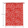thumbnail image 2 of Christmas Sack – 28" X 20" Canvas Gift Bag with Drawstring, Full Print Polyester Santa Sack, Durable Reusable Xmas Gift Bag for Holiday, Party & Storage, 2 of 5