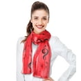 thumbnail image 2 of CBC Crown Women's Lightweight Music Notes Theme Silk Feeling 13" x 60" Fashion Novelty Scarf, 2 of 6