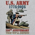 thumbnail image 3 of US Army 250 Anniversary Crewneck Sweatshirt Military Veteran DD 214 Patriotic, 3 of 7