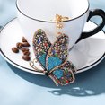 thumbnail image 5 of Llavero de mariposa con pintura de diamantes de imitación JAAS regalos de Navidad para niños y adultos, 5 of 5